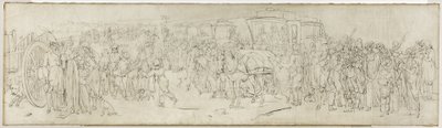 Gökar på Quai des Tuileries, ca 1805 (pensel, tusch på duk) av Louis Leopold Boilly