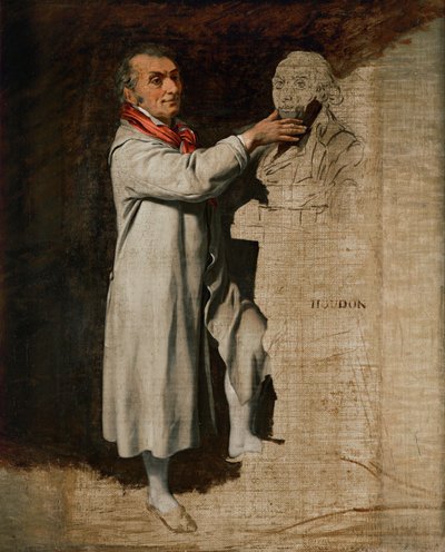 Jean-Antoine Houdon (olja på duk) av Louis Leopold Boilly