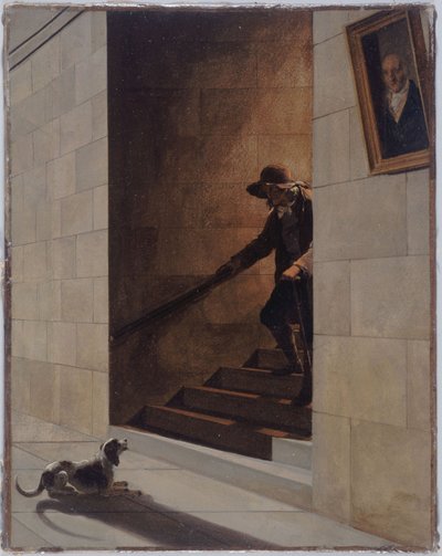 Nedstigningen av trappan av Louis Leopold Boilly