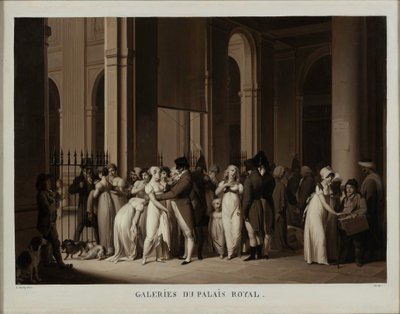 Kungliga slottets gallerier, 1809. av Louis Leopold Boilly