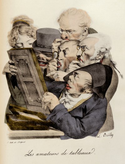 Älskare av målningar Gravyr av Louis-Leopold Boilly (Louis Leopold Boilly av Louis Leopold Boilly