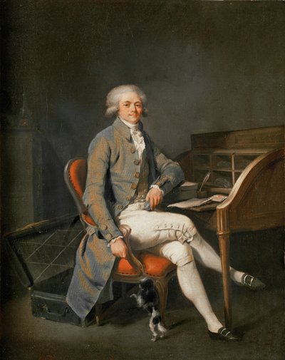 Maximilien Robespierre (olja på duk) av Louis Leopold Boilly