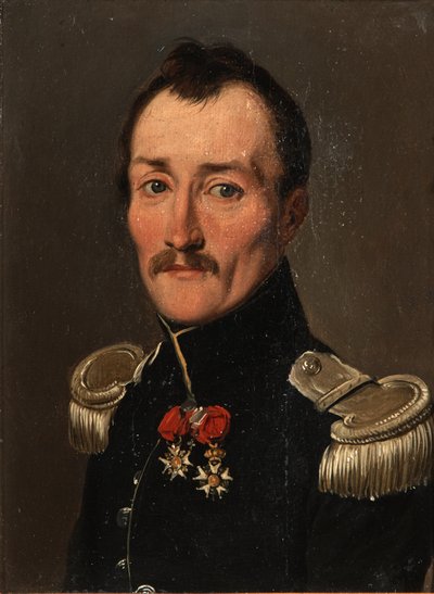 Porträtt av Gaston de Banyuls de Montferre i uniform av Louis Leopold Boilly