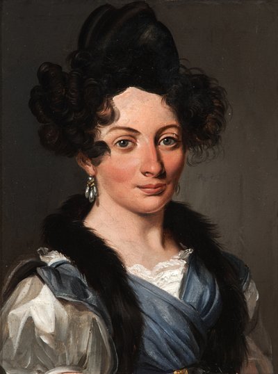 Porträtt av Marie-Marthe Perpétue de Banyuls de Montferré, född de Chavigny av Louis Leopold Boilly