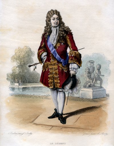 Porträtt av Filip II hertig av Orleans (1674-1723) regent. av Louis Leopold Boilly