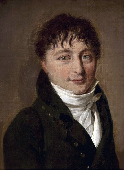 Porträtt av kompositören Charles Gounod (1818-1893) av Louis Leopold (Louis-Leopold) Boilly (1761-1845) - Olja på kartong - Bibliotheque de l