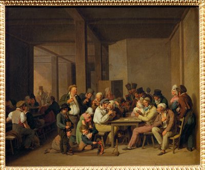 Scene de cabaret - scener på en krog ... av Louis Leopold Boilly