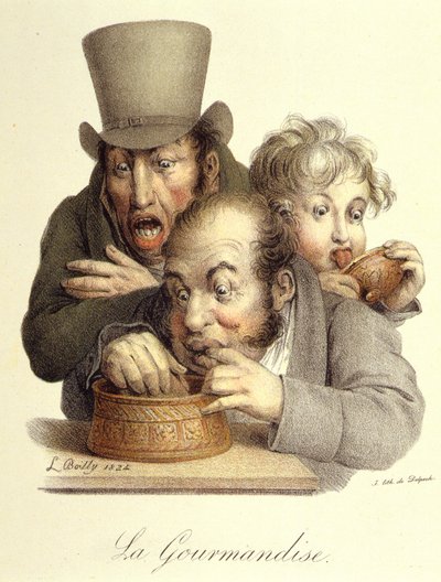Seven Deadly Sins: Gourmandise av Boilly av Louis Leopold Boilly
