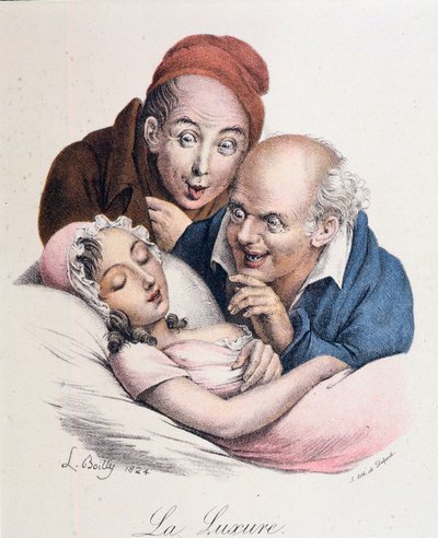 Seven Deadly Sins: Lust av Boilly av Louis Leopold Boilly