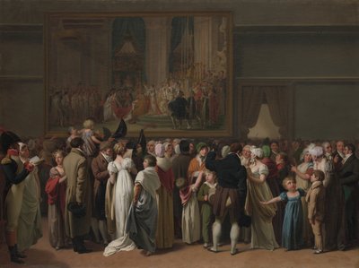 The Public Viewing Davids Coronation på Louvren, 1810. av Louis Leopold Boilly