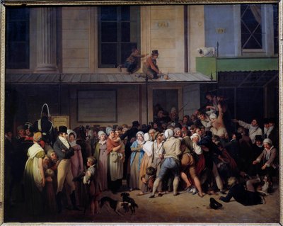 Ingången till teatern för tvetydig komik har en fri representation Målning av Louis Leopold Boilly (1761-1845) Sun. 0,66x0,80 m. av Louis Leopold Boilly