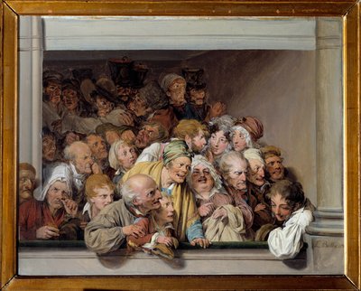 Une loge, le jour du spectacle gratuit Peinture de Louis Leopold Boilly (1761-1845) 1830 Sön. 0,33x0,41 m Versailles, musée Lambinet - Teaterbox, dagen för den fria föreställningen. Målning av Louis Leopold Boilly (1761-1845) av Louis Leopold Boilly