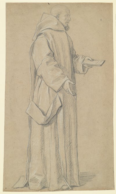 Stående munk (recto) av Louis Licherie de Beurie