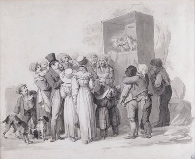 Louis-Léopold Boilly - Den fattiga katten (skiss) av Louis Leopold Boilly