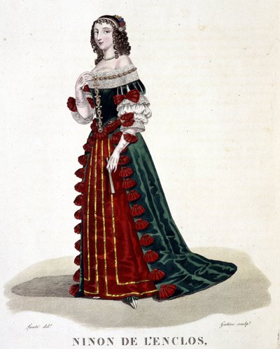 Anne "" Ninon"" från Enclos (eller Ninon de Lenclos eller Ninon de Lanclos av Louis-Marie Lante
