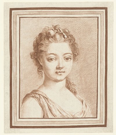 Byst av en ung flicka av Louis Marin Bonnet (attributed to)