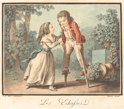Stylarna, ca. 1790. av Louis Marin Bonnet