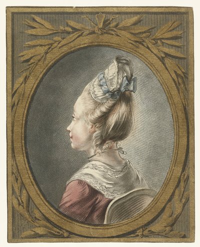 Porträtt av en ung kvinna Tete av Louis Marin Bonnet