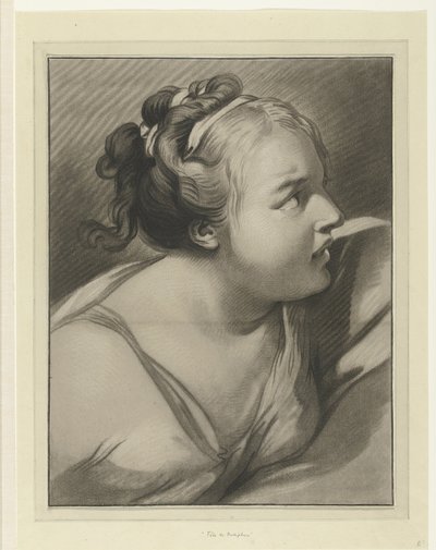 Hustru till Potifar Tete de Putiphar av Louis Marin Bonnet