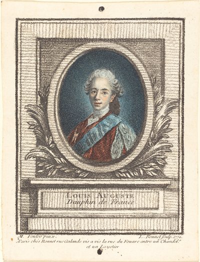 Louis-Auguste, Dauphin av Frankrike av Louis Marin Bonnet after Louis Michel Van Loo