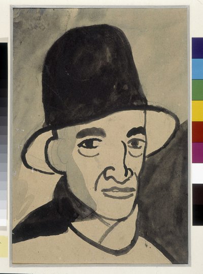 Självporträtt av Louis Mathieu Verdilhan (1875-1928), Musee Cantini, Marseille. av Louis Mathieu Verdilhan
