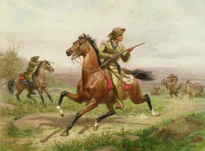 Buffalo Bill slåss mot indianerna av Louis Maurer