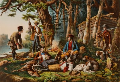Camping ute. "Några av rätt sort" av Louis Maurer