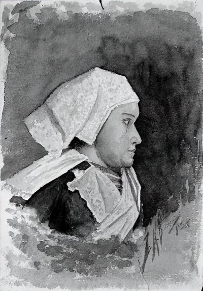 Bretagne bondekvinna, 1884. av Louis Michel Eilshemius