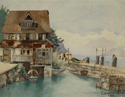 Hus på kanalen, 1878. av Louis Michel Eilshemius