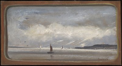 New Yorks hamn av Louis Michel Eilshemius