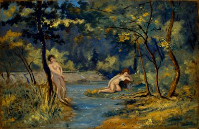 Stående och liggande nymfer, 1908. av Louis Michel Eilshemius