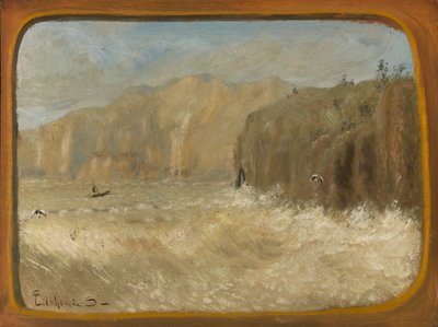 Två måsar och klippor, ca. 1913-1921. av Louis Michel Eilshemius