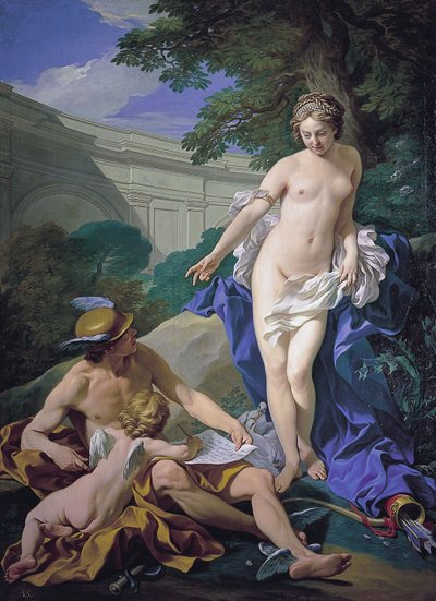 Venus, Merkurius och kärlek av Louis Michel van Loo