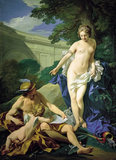 Venus, Merkurius och kärlek av Louis Michel van Loo