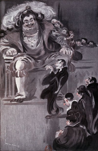 Gargantua - i "Gargantua" av Rabelais, ill. av Louis Morin, red. Laurens, Paris av Louis Morin