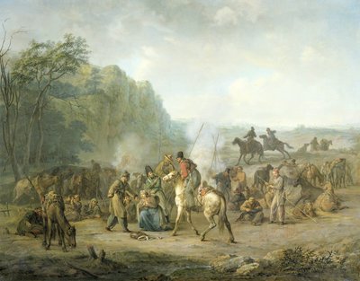 Kosackbivack, 1813 av Louis Moritz