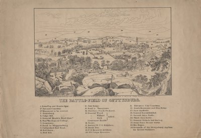Slagfältet i Gettysburg, ca 1867 av Louis N. Rosenthal