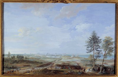 USA:s självständighetskrig (1775-1783): "" belägring av Yorktown från 6 till 19 oktober av Louis Nicolas van Blarenberghe