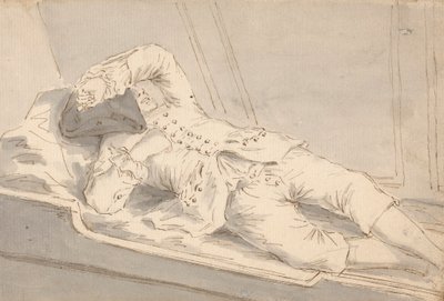 Man sover i en brits ombord på ett skepp av Louis Philippe Boitard