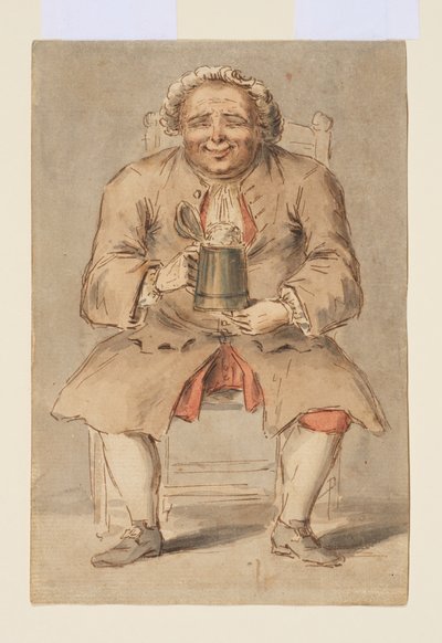 Sittande man med en kruka av Louis Philippe Boitard