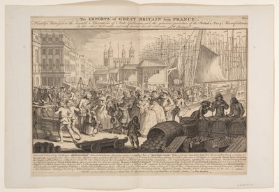 Importen av Storbritannien från Frankrike av Louis Philippe Boitard