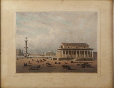 Börs i Sankt Petersburg, slutet av 1840-talet. av Louis Pierre Alphonse Bichebois