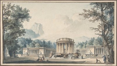 Projekt för en Fête Decor, n.d.. av Louis Pierre Baltard