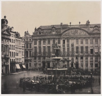 Untitled Construction of Commemorative Fountain, juli 1856. av Louis Pierre Theophile Dubois de Nehaut