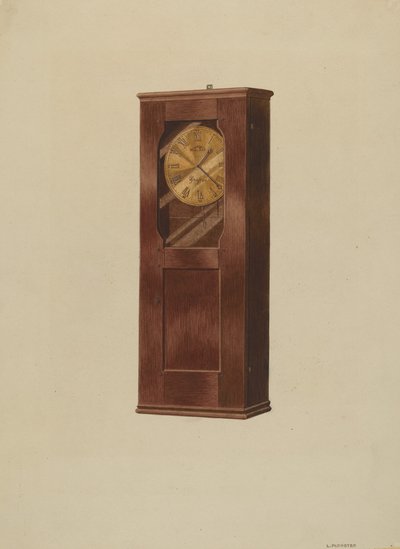 Hyllklocka, ca. 1937. av Louis Plogsted