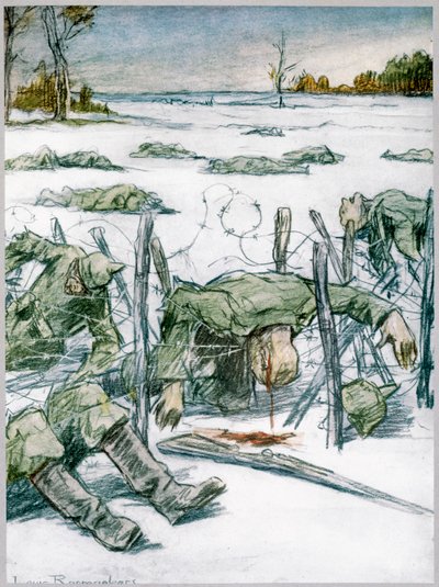 Taggtråd, 1916 av Louis Raemaekers