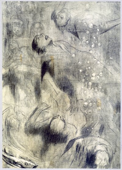 "Sjögruvan", 1916 av Louis Raemaekers
