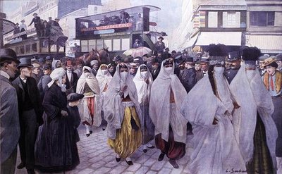 Oriental Theatre-artister återvänder till Trocadero av Louis Remy Sabattier