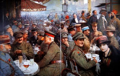 "Fredskaféet under kriget" av Louis Remy Sabattier