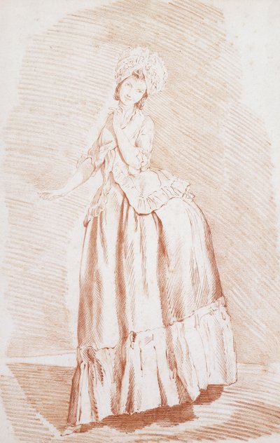 En stående dam, av Louis Rolland Trinquesse